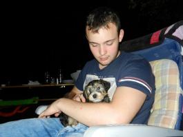Paul and puppy Scotty
