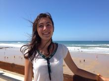 Pauline at the beach